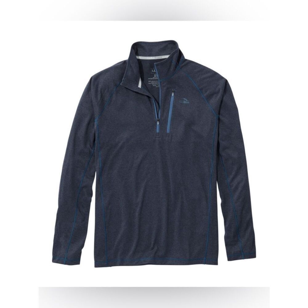 L.L.Bean NWT Quick Dry Trail Tee 1/4 Zip Pullover